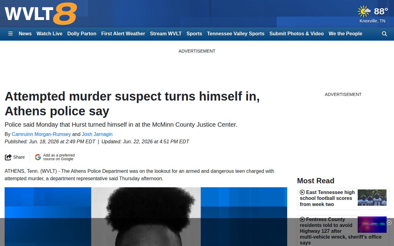 McMinn County arrest-news source context from a WVLT story