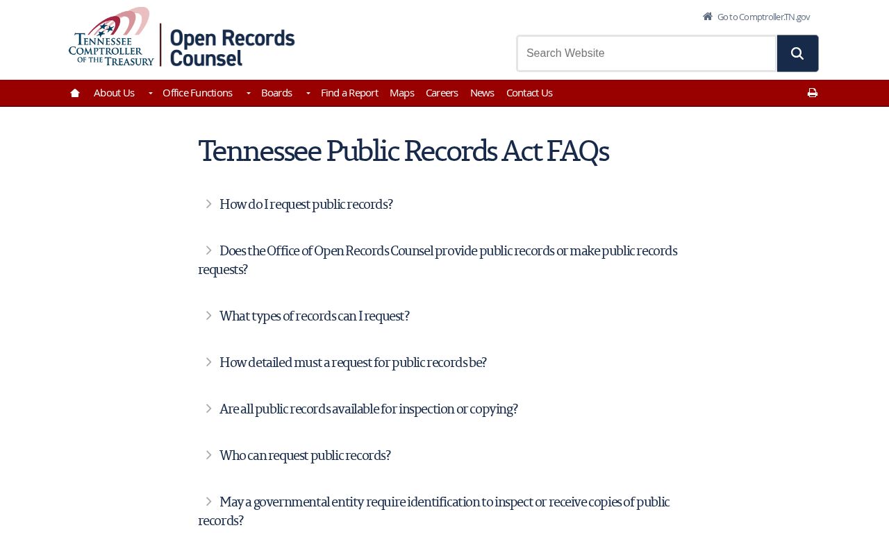 McMinn County Tennessee public-records access guidance for booking records